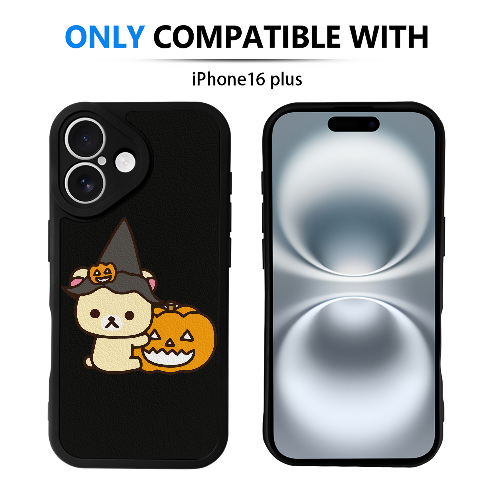 （画像用） リラックマ リラックマ キイロイトリ Rilakkuma Korilakkuma Kiiroitori 【iPhone 16シリーズ対応】シリコンスマホケース（レザー調） 材質：シリコン